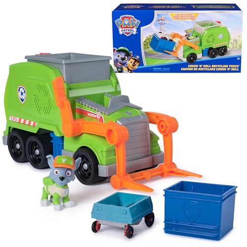 Paw Patrol Recycling Truck with Rocky Action Figure Toy