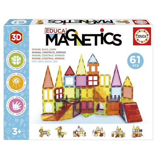 61 Piece Translucent Magnetic Block Set