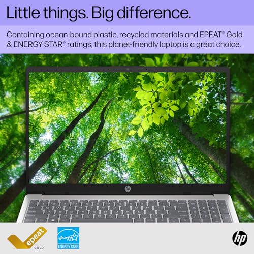 HP 15 inch Laptop, HD Display, 13th Generation Intel Core i5-1334U, 8 GB RAM, 512 GB SSD, Intel Iris Xe Graphics, Windows 11 Home, 15-fd0012nr (2024)