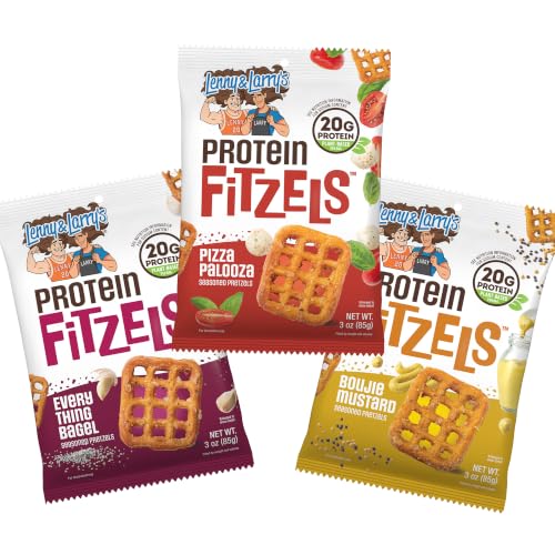 12 Count Lenny & Larry's FITZELS Protein Pretzel Snacks (OU-D)