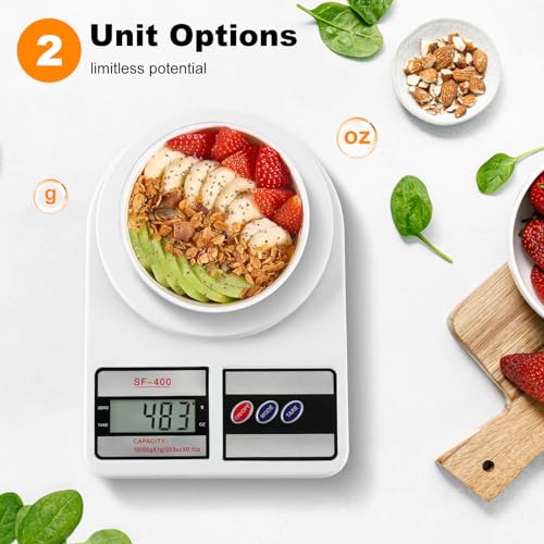22lb Digital Kitchen Scale for Food Prep