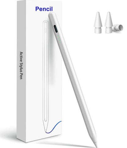 Stylus Pen for iPad Pencil 10th Generation(2018-2025), Fast Charging Apple Pencil with Palm Rejection Tilt Sensitivity, Compatible with iPad 6/7/8/9/10", Pro 11"/12.9"/ M4, Air 3/4/5/M2/M3, Mini 5/6