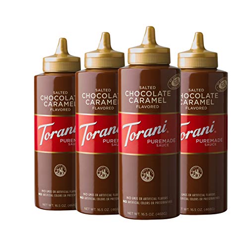 Torani Salted Chocolate Caramel Sauce, 16.5 Oz