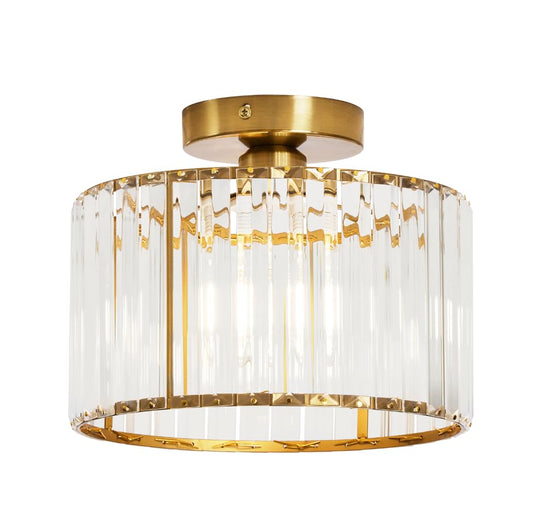 Modern Gold Semi Flush Mount Ceiling Light
