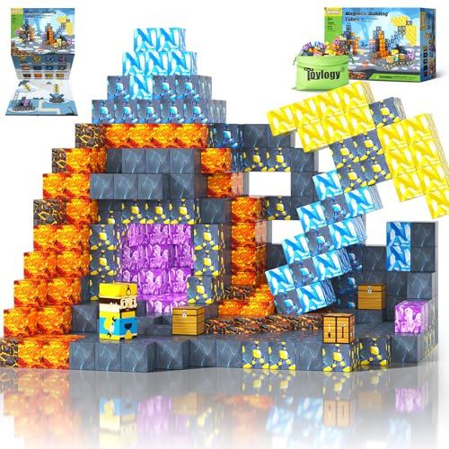 Magnetic Blocks Mine Pickaxe Set for Kids