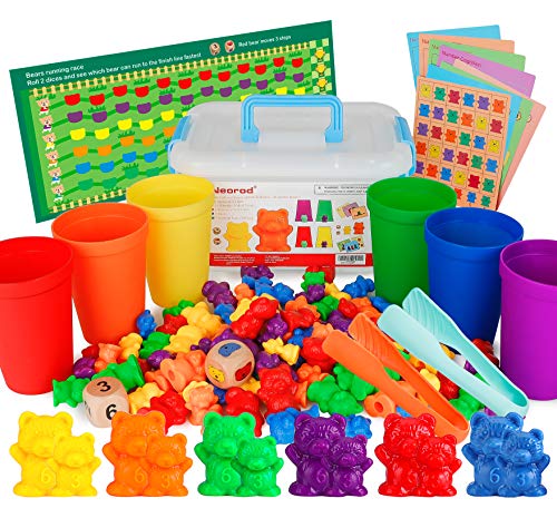 90 Count Counting Bears Math Manipulatives Set