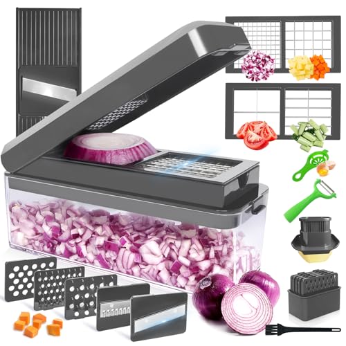 9 Blade Vegetable Chopper and Mandoline Slicer Set