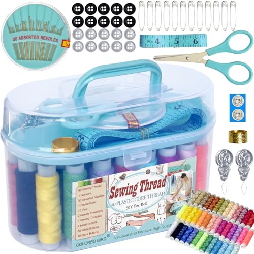 Travel Sewing Kit and Thread Organizer Repair Set