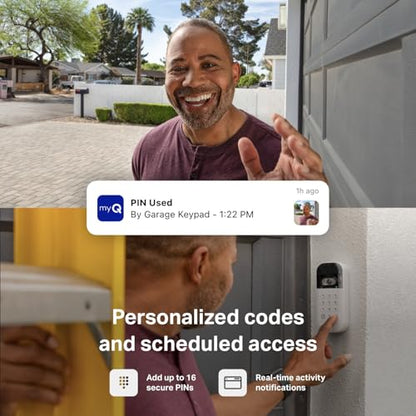 myQ Smart Garage Door Keypad with Camera