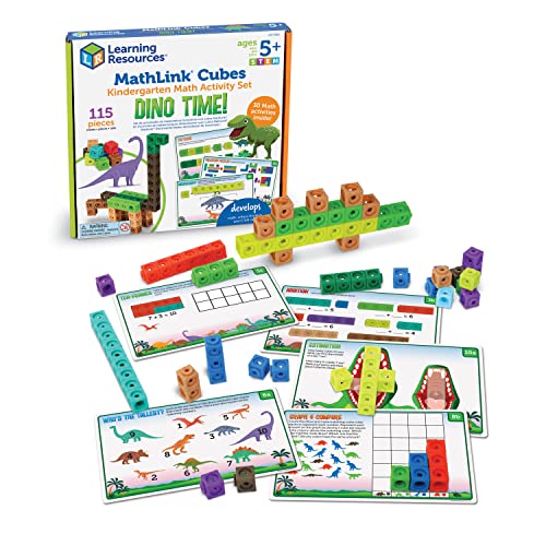 Learning Resources MathLink Cubes Dinosaur Activity Set