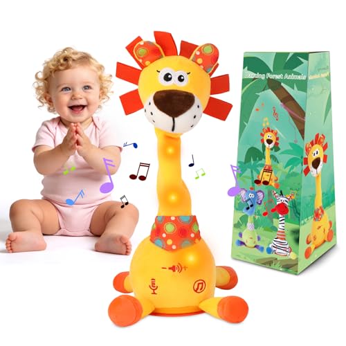 Talking Dancing Lion Plush Toy with Music and Lights