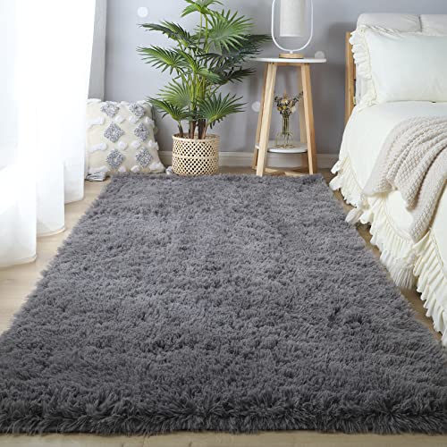 4x6 Fuzzy Shag Area Rug Soft Plush Carpet