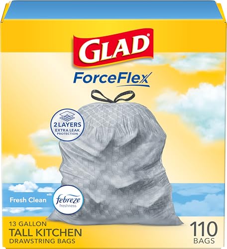 110 Count Glad OdorShield Tall Kitchen Trash Bags