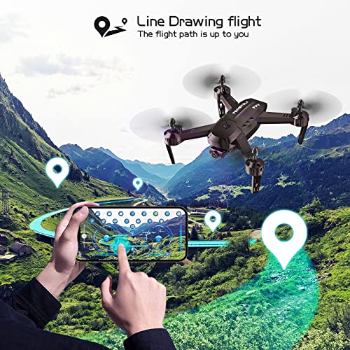 FERIETELF Drone with Camera - T6 1080P HD RC Drone, Fpv Drone for Adults, With WiFi Live Video, Altitude Hold, Headless Mode, Gravity Sensor, One Key Take Off for Kids or Beginners