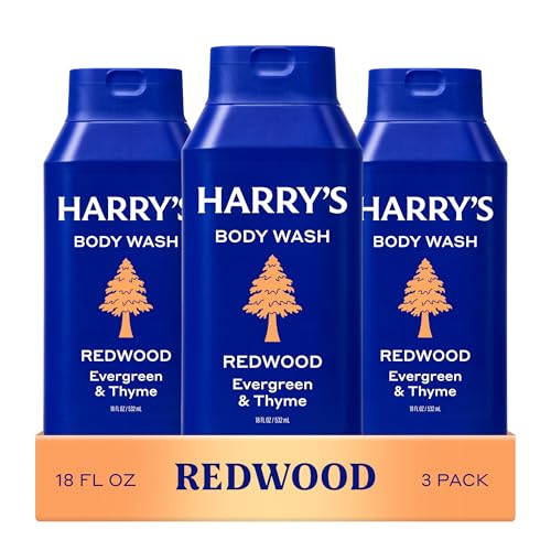3 Pack Harry's Sulfate-Free Body Wash 18 fl oz