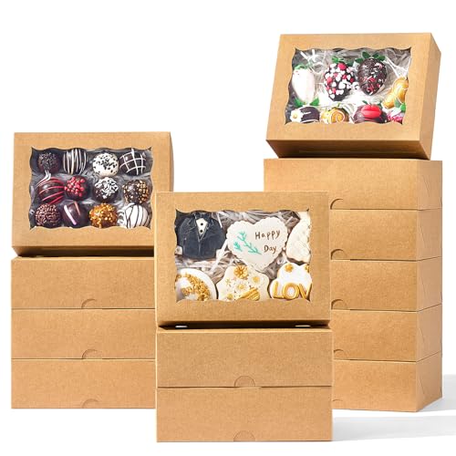25 Pack Window Bakery Treat Boxes