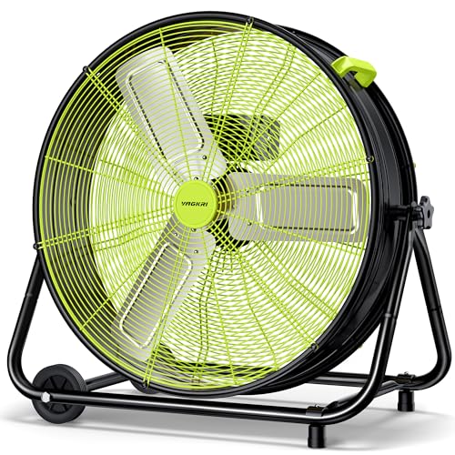 24-Inch High Velocity Industrial Drum Floor Fan
