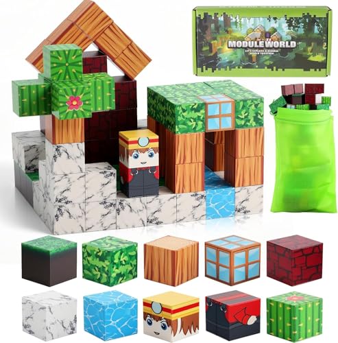 100 Piece Magnetic Building Blocks STEM Toy Set