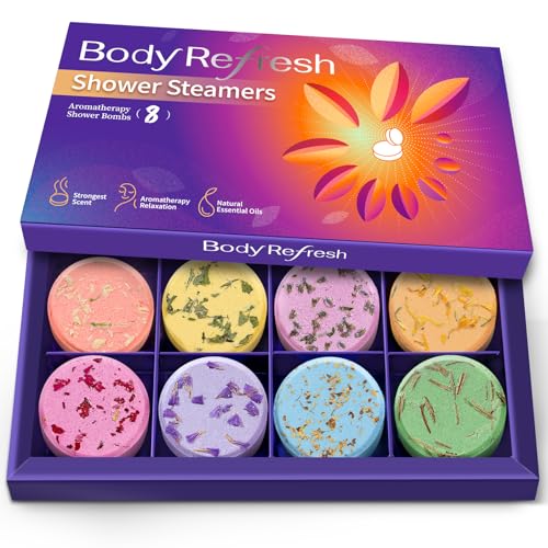 8 Pack Shower Steamers Aromatherapy Essential Oil Bombs