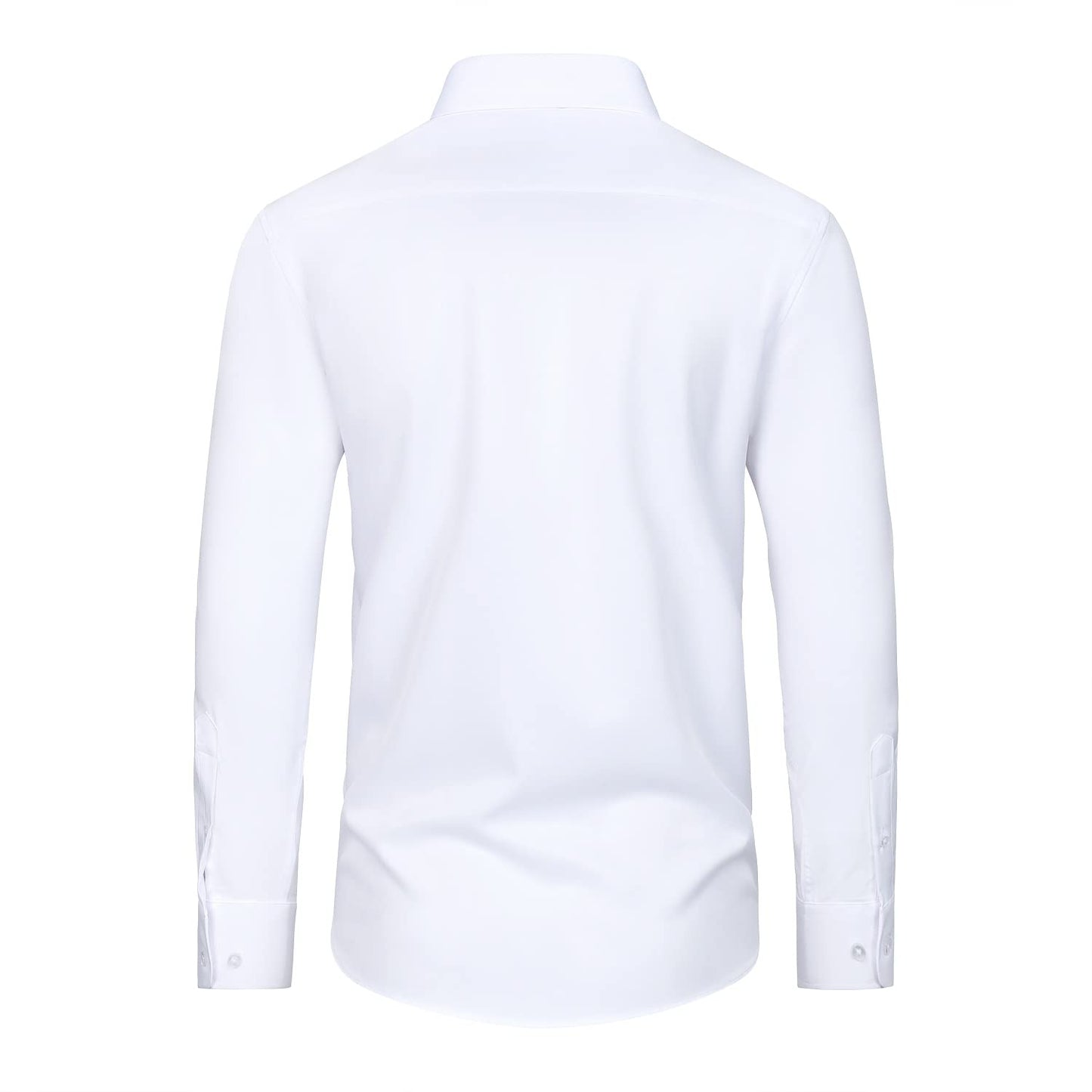 Slim Fit White Dress Shirt for Men