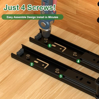 NANAGIFTREE Pull Out Spice Rack Organizer for Cabinet-2 Packs-2 Tier Slide Out Spice Rack, Sliding Spice Organizer Shelf, 4.48''W x 10.23''D x 8.55''H.