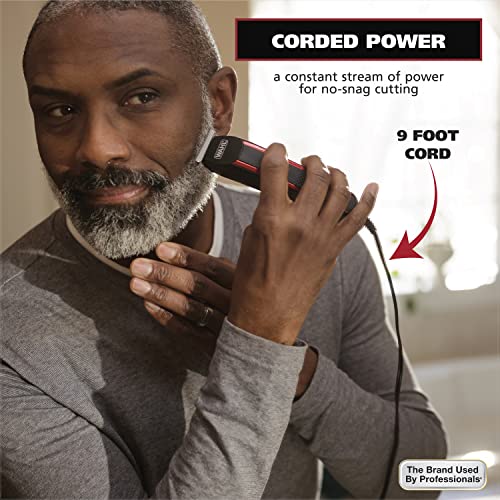 Wahl Edge Pro Bump Free Corded Beard Trimmer for Men Touch Up Trimmer & Grooming Detailer Kit – Perfect for Edging Beards, Mustaches, Hair, & Stubble, – Model 9686-300