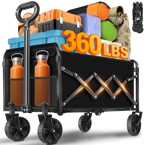 Heavy Duty Folding Utility Wagon Cart