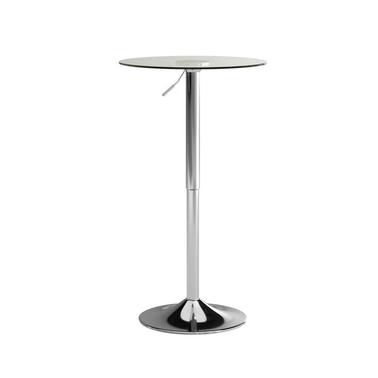 Flash Furniture Adjustable Height Glass Cocktail Table