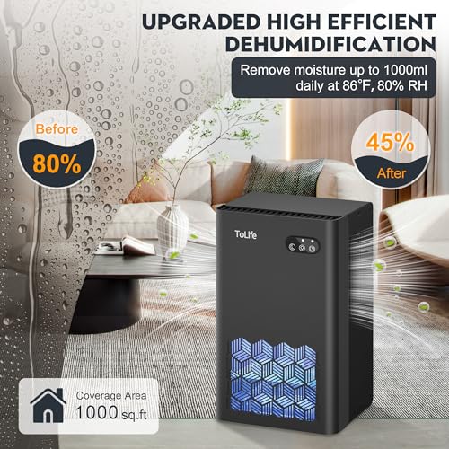 ToLife 95 OZ Dehumidifier for Home & Basement