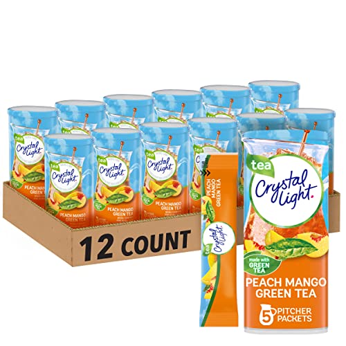60 Count Crystal Light Peach Mango Green Tea Mix