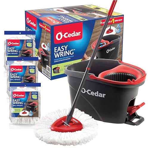 O-Cedar EasyWring Microfiber Spin Mop and Bucket System