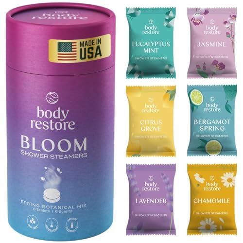 6 Pack Body Restore Shower Steamers Aromatherapy Gift