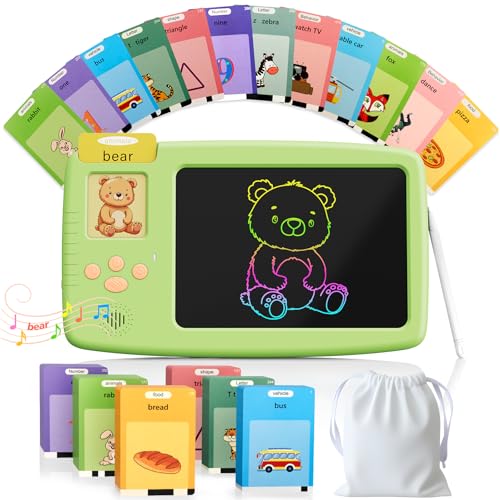 510 Words Talking Flash Cards with LCD Writing Tablet