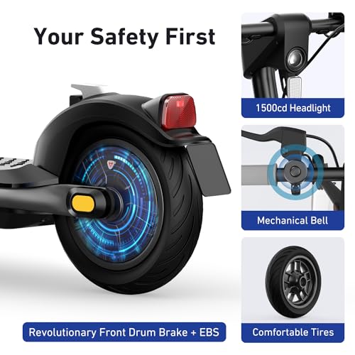 NIU KQi1 Pro Electric Scooter for Adults - 250W Power, 15.5 Miles Range, Max Speed 15.5MPH, 9' Tires, Dual Brakes, Portable Folding Commuting E Scooter, UL Certified