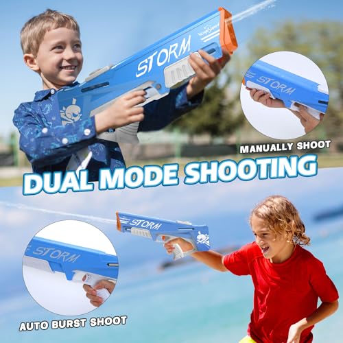 EagleStone Electric Water Gun for Kids Age 8-12, Automatic Squit Gun for Adults 33FT, Modular Battery Powered Auto Water Soaker, Kids Toy, Summer Party Favor Pool Beach Backyard Outdoor Toy Game