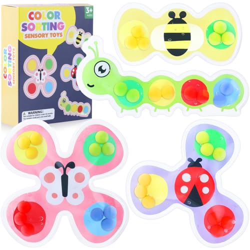 4 Pack Color Sorting Fine Motor Sensory Toys