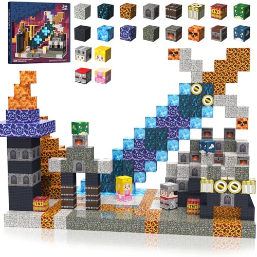 100 Piece Magnetic Building Blocks STEM Montessori Toy Set