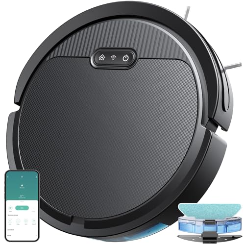 Robot Vacuum and Mop Combo, 5000Pa, WiFi/App Control