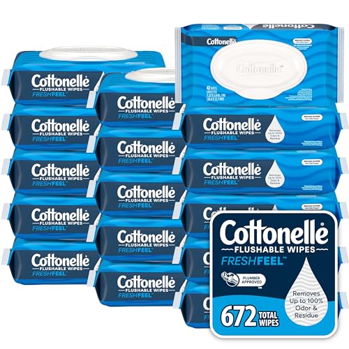32 Pack Cottonelle Flushable Wipes (84 Count)