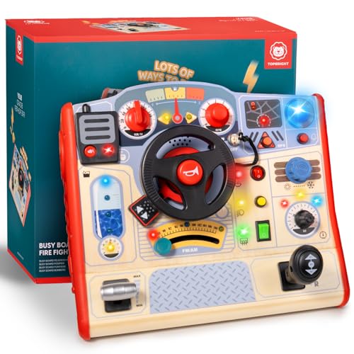 TOP BRIGHT Toddler Steering Wheel Busy Board Toy