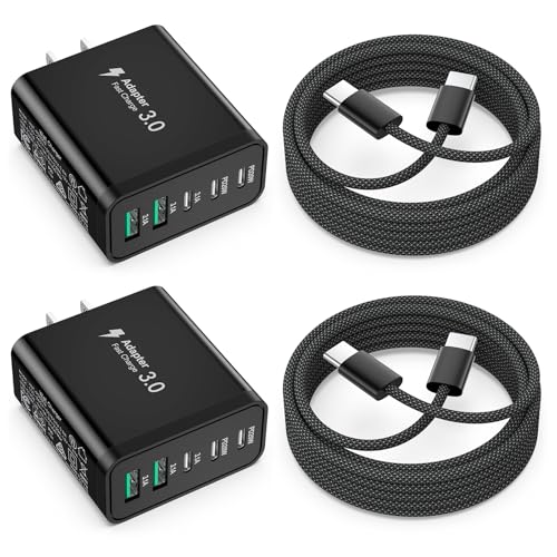 2 Pack 50W Fast USB C Wall Charger Block