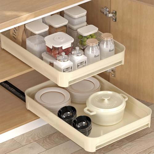 TISAPOE Pull Out Cabinet Organizer
