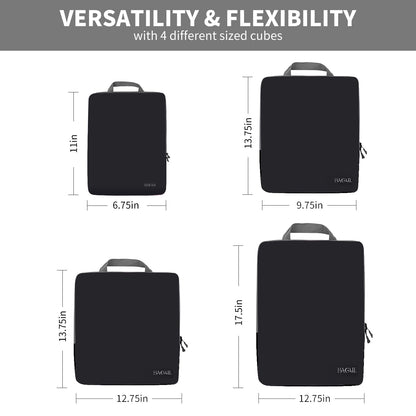 Packing Cubes Set for Travel Organizers