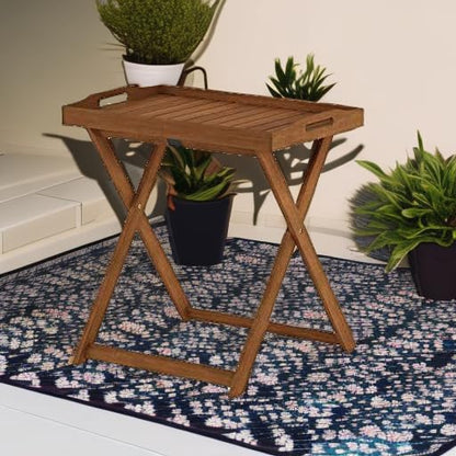 Furinno Outdoor Hardwood Tray Table - Large