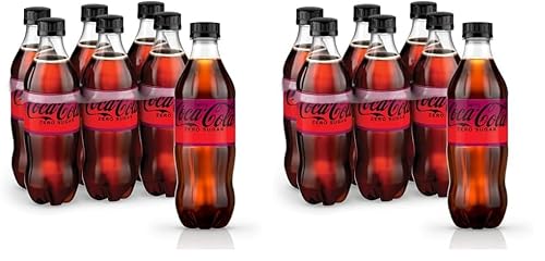 12 Pack Coca-Cola Zero Cherry Diet Soda 16.9oz