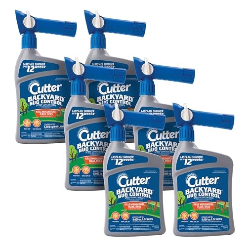 6 Pack Cutter Backyard Bug Control Spray Concentrate