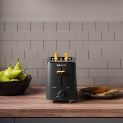 Cuisinart Soho™ Collection 2-Slice Toaster, 7 Toaster Setting, Defrost, Reheat, and Bagel Setting, Convenient Rear Cord Storage, Black, CPT-7BK