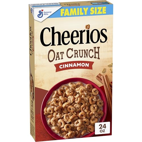 24 oz Cheerios Oat Crunch Cinnamon Cereal