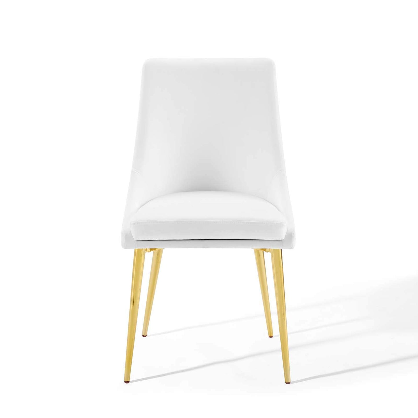 Modway Viscount Modern Accent Performance Velvet Dining Chair, White