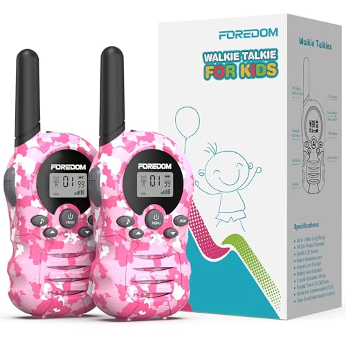 2 Pack Kids Long Range Walkie Talkies